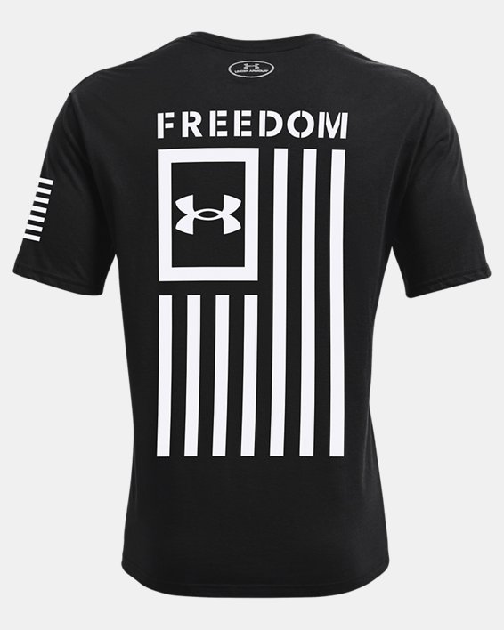 Men's UA Freedom Flag T-Shirt, Black, pdpMainDesktop image number 3